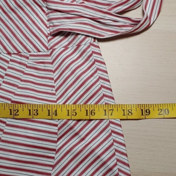 ZARA Stripes pleated bow wrap mini skirt - Picture 9 of 14